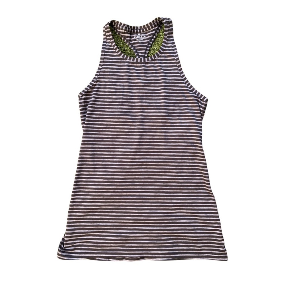 Athleta Striped Workout Tank Top